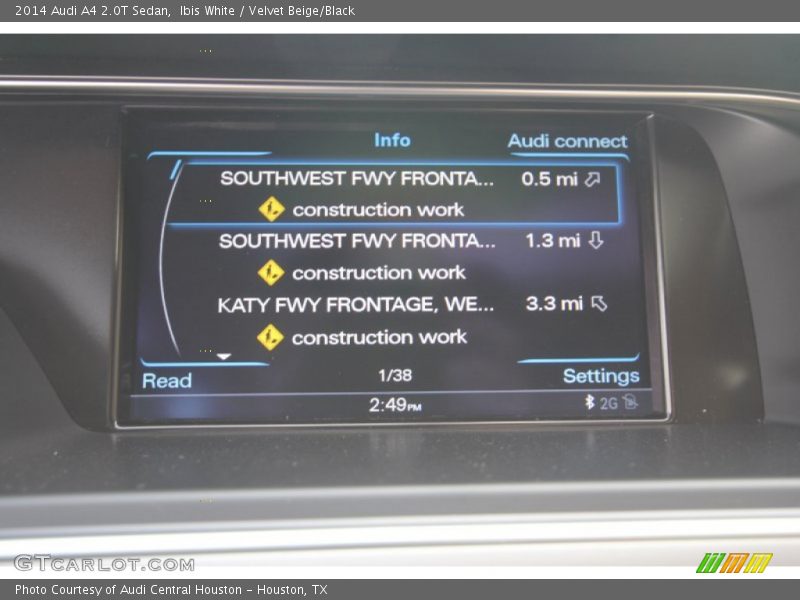 Ibis White / Velvet Beige/Black 2014 Audi A4 2.0T Sedan