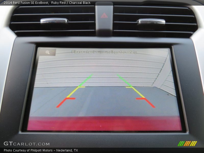 Ruby Red / Charcoal Black 2014 Ford Fusion SE EcoBoost