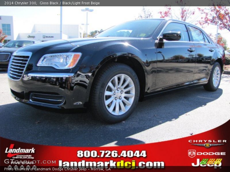 Gloss Black / Black/Light Frost Beige 2014 Chrysler 300