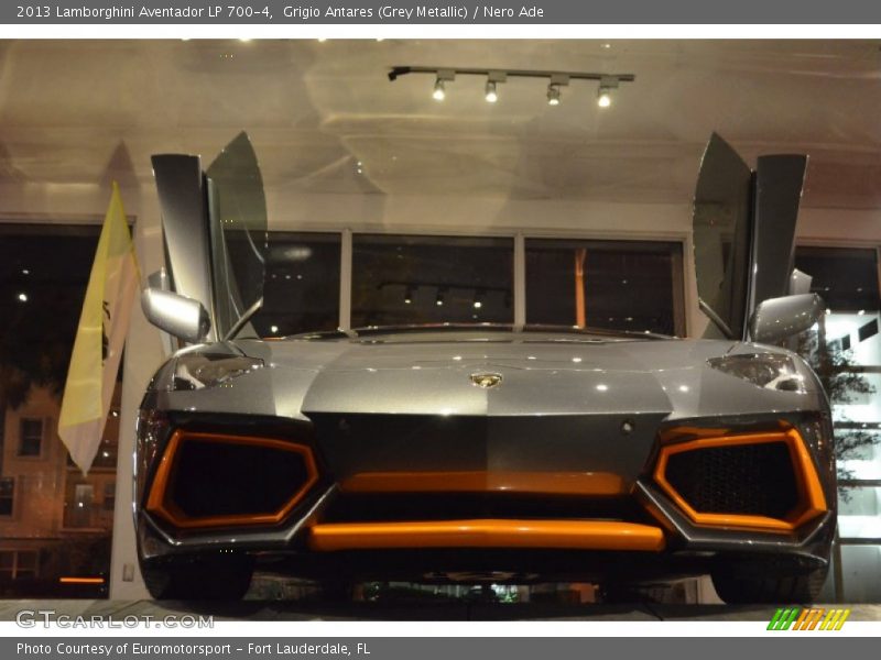 Grigio Antares (Grey Metallic) / Nero Ade 2013 Lamborghini Aventador LP 700-4