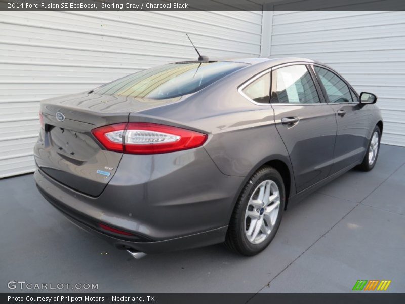 Sterling Gray / Charcoal Black 2014 Ford Fusion SE EcoBoost