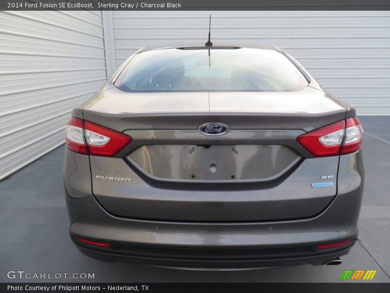 Sterling Gray / Charcoal Black 2014 Ford Fusion SE EcoBoost