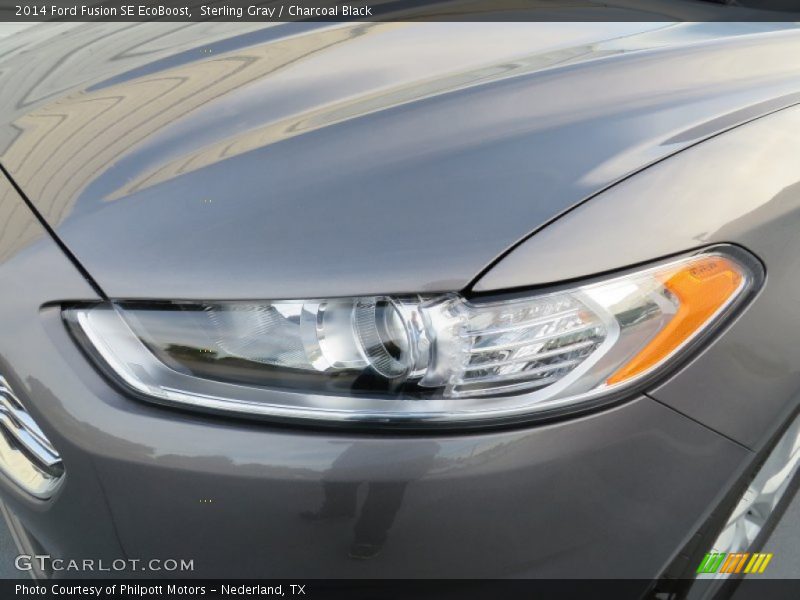 Sterling Gray / Charcoal Black 2014 Ford Fusion SE EcoBoost
