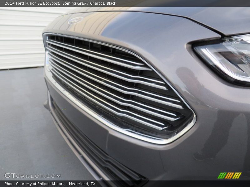 Sterling Gray / Charcoal Black 2014 Ford Fusion SE EcoBoost