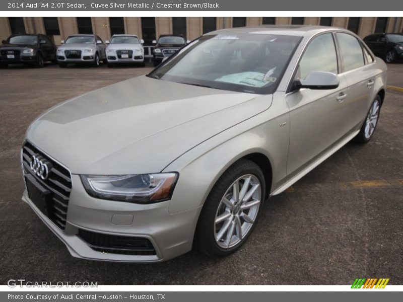 Cuvee Silver Metallic / Chestnut Brown/Black 2014 Audi A4 2.0T Sedan