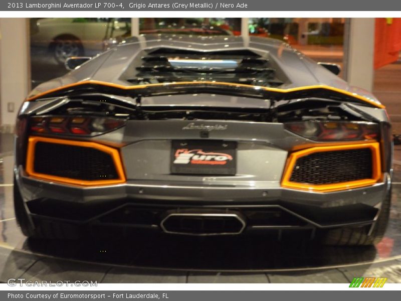 Grigio Antares (Grey Metallic) / Nero Ade 2013 Lamborghini Aventador LP 700-4