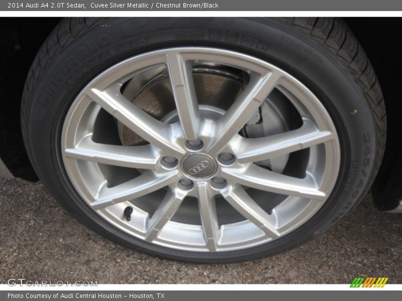 Cuvee Silver Metallic / Chestnut Brown/Black 2014 Audi A4 2.0T Sedan