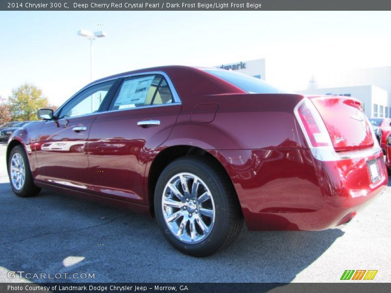 Deep Cherry Red Crystal Pearl / Dark Frost Beige/Light Frost Beige 2014 Chrysler 300 C