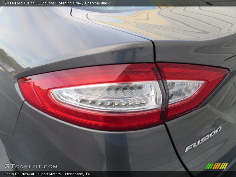 Sterling Gray / Charcoal Black 2014 Ford Fusion SE EcoBoost