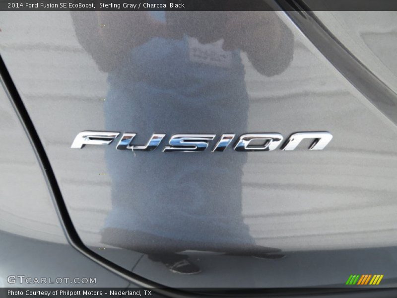 Sterling Gray / Charcoal Black 2014 Ford Fusion SE EcoBoost