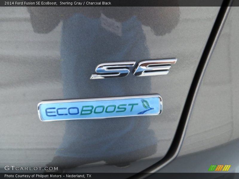 Sterling Gray / Charcoal Black 2014 Ford Fusion SE EcoBoost