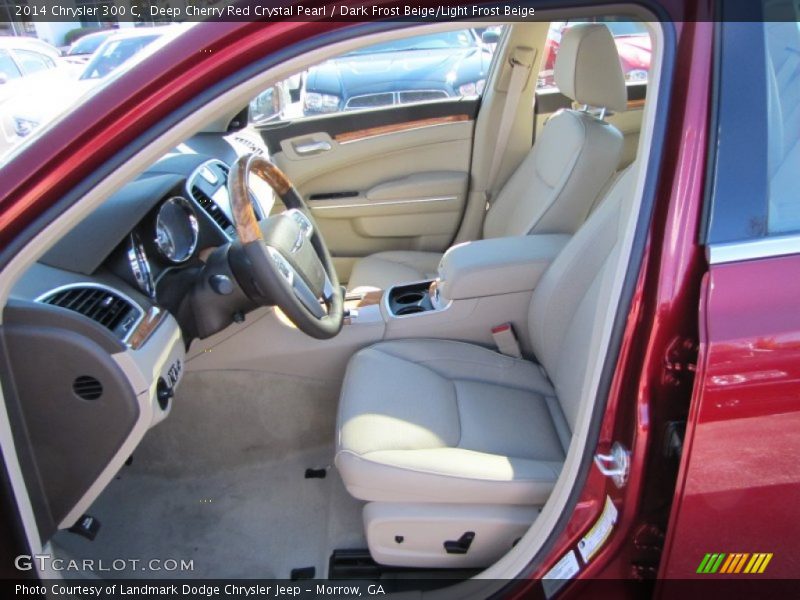Deep Cherry Red Crystal Pearl / Dark Frost Beige/Light Frost Beige 2014 Chrysler 300 C