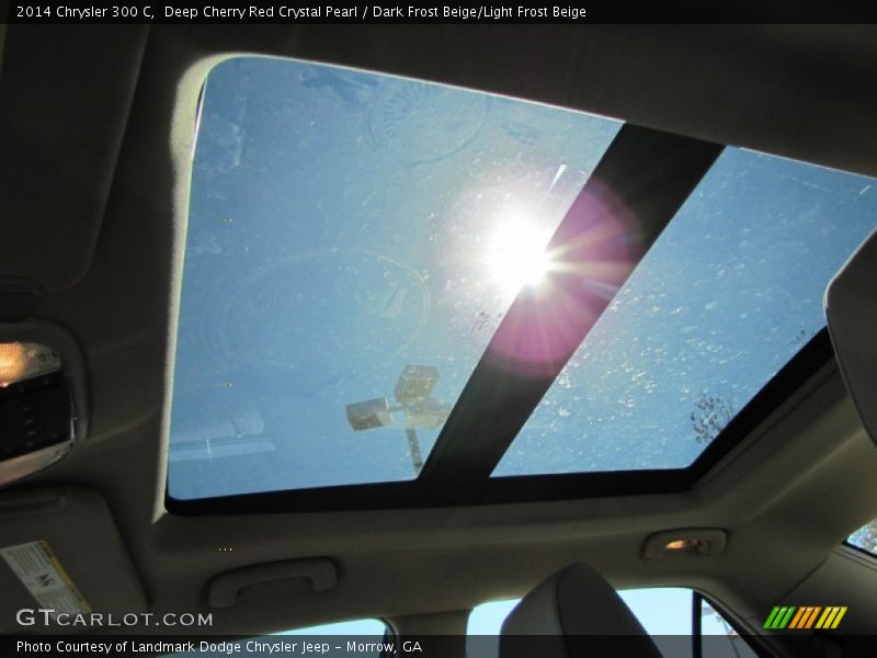 Deep Cherry Red Crystal Pearl / Dark Frost Beige/Light Frost Beige 2014 Chrysler 300 C