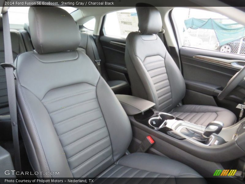 Sterling Gray / Charcoal Black 2014 Ford Fusion SE EcoBoost