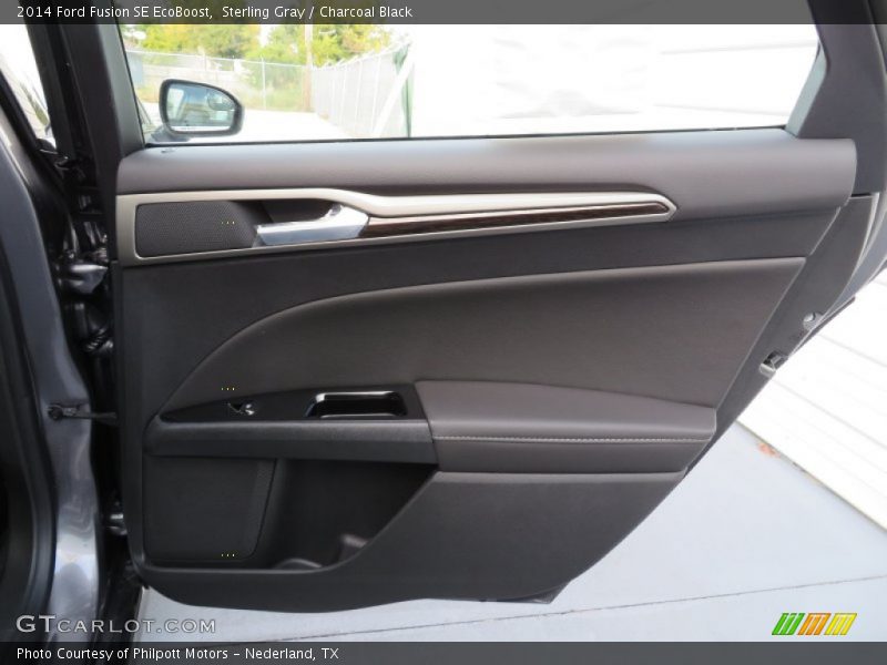 Sterling Gray / Charcoal Black 2014 Ford Fusion SE EcoBoost
