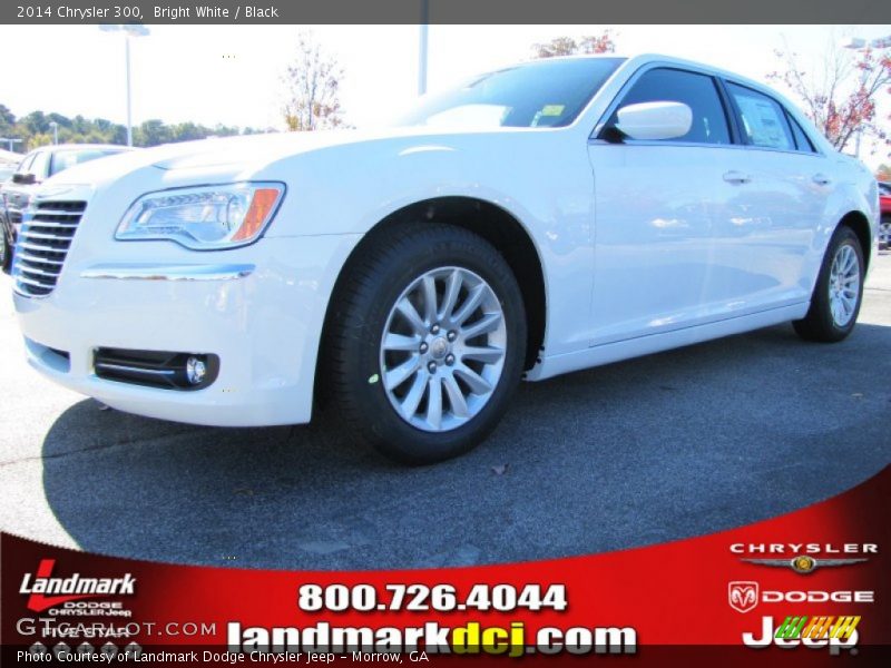 Bright White / Black 2014 Chrysler 300