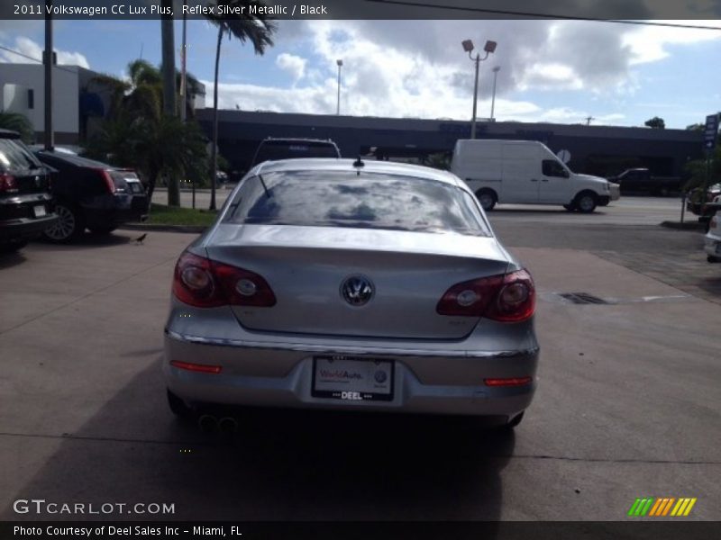 Reflex Silver Metallic / Black 2011 Volkswagen CC Lux Plus
