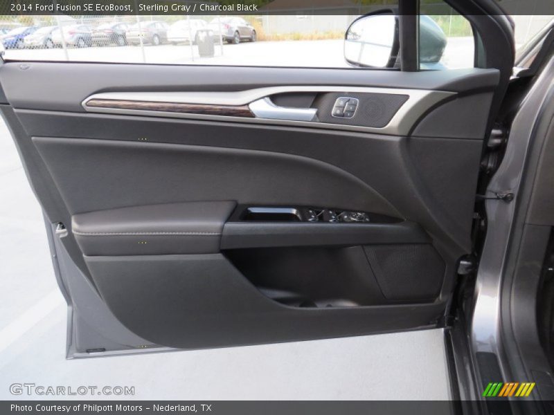 Sterling Gray / Charcoal Black 2014 Ford Fusion SE EcoBoost