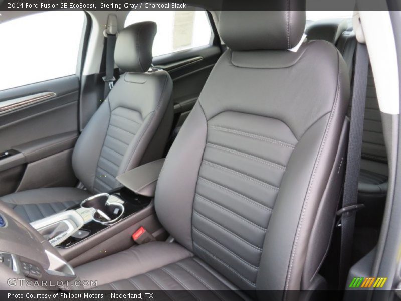 Sterling Gray / Charcoal Black 2014 Ford Fusion SE EcoBoost