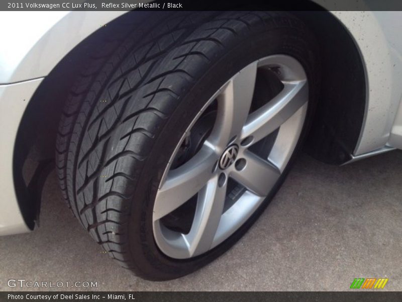 Reflex Silver Metallic / Black 2011 Volkswagen CC Lux Plus