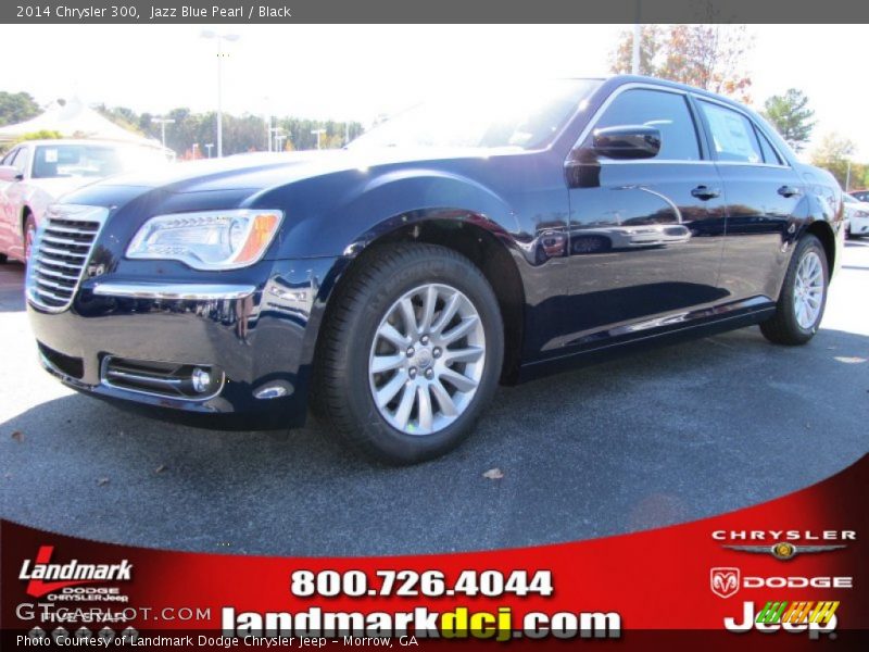 Jazz Blue Pearl / Black 2014 Chrysler 300