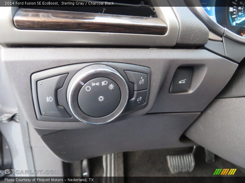 Sterling Gray / Charcoal Black 2014 Ford Fusion SE EcoBoost