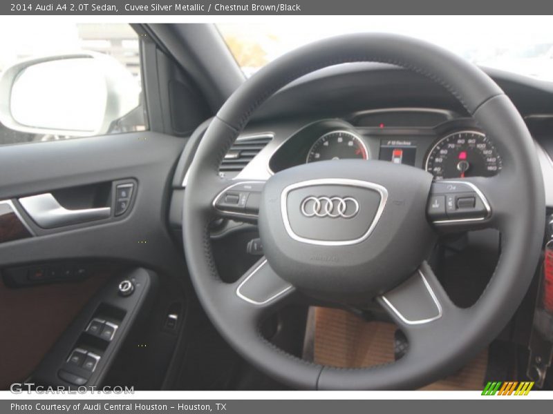 Cuvee Silver Metallic / Chestnut Brown/Black 2014 Audi A4 2.0T Sedan