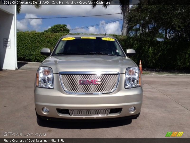Gold Mist Metallic / Cocoa/Light Cashmere 2011 GMC Yukon XL Denali AWD