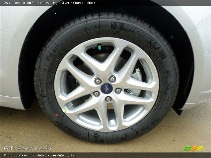 Ingot Silver / Charcoal Black 2014 Ford Fusion SE EcoBoost