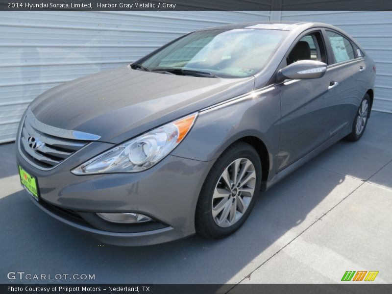 Harbor Gray Metallic / Gray 2014 Hyundai Sonata Limited