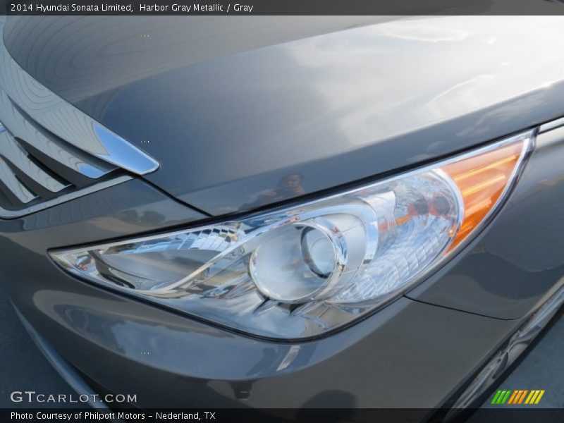 Harbor Gray Metallic / Gray 2014 Hyundai Sonata Limited
