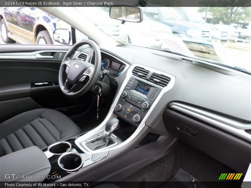 Ingot Silver / Charcoal Black 2014 Ford Fusion SE EcoBoost