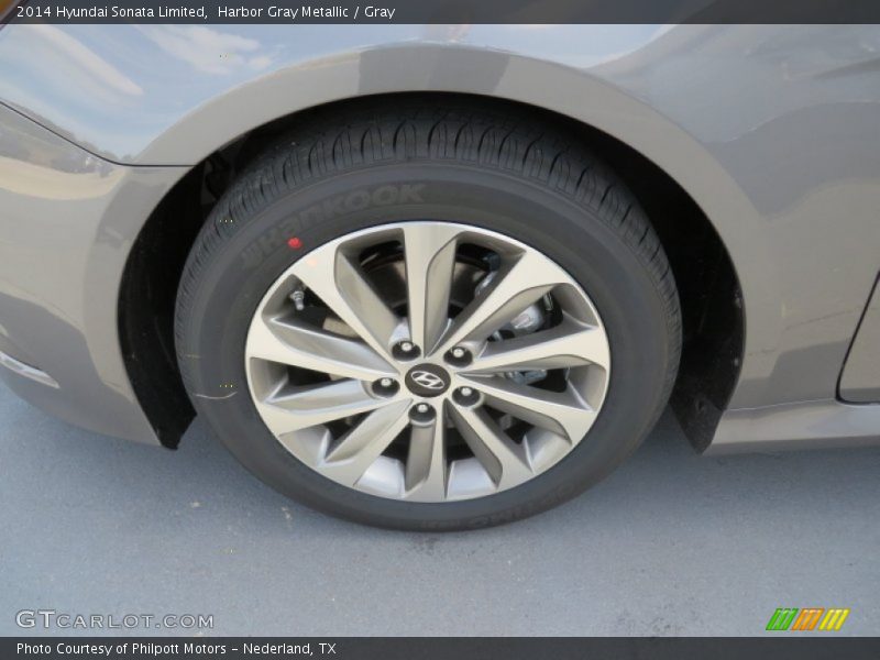 Harbor Gray Metallic / Gray 2014 Hyundai Sonata Limited