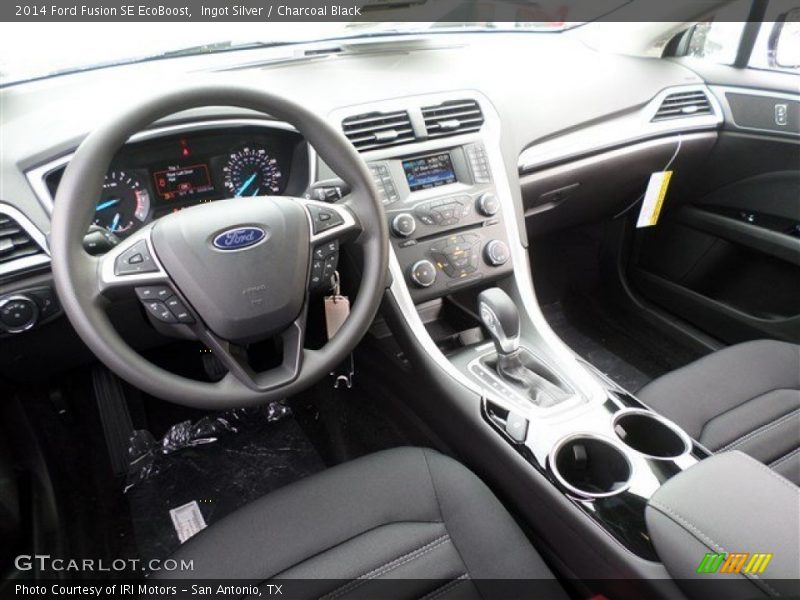 Ingot Silver / Charcoal Black 2014 Ford Fusion SE EcoBoost