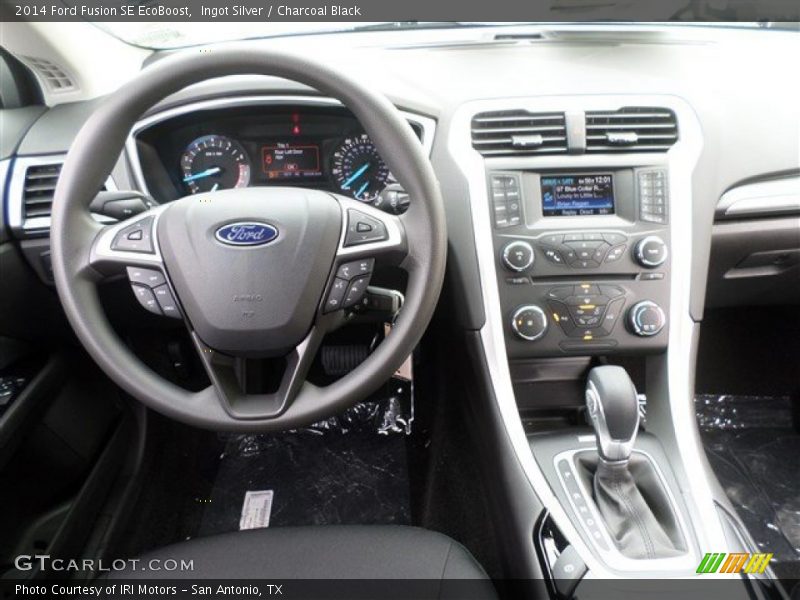 Ingot Silver / Charcoal Black 2014 Ford Fusion SE EcoBoost