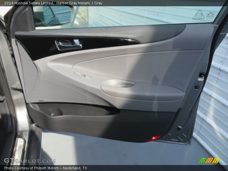 Harbor Gray Metallic / Gray 2014 Hyundai Sonata Limited