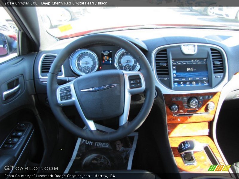 Deep Cherry Red Crystal Pearl / Black 2014 Chrysler 300