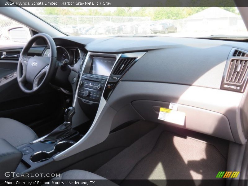 Harbor Gray Metallic / Gray 2014 Hyundai Sonata Limited