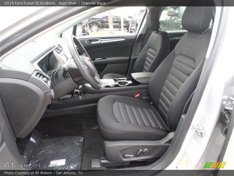 Ingot Silver / Charcoal Black 2014 Ford Fusion SE EcoBoost