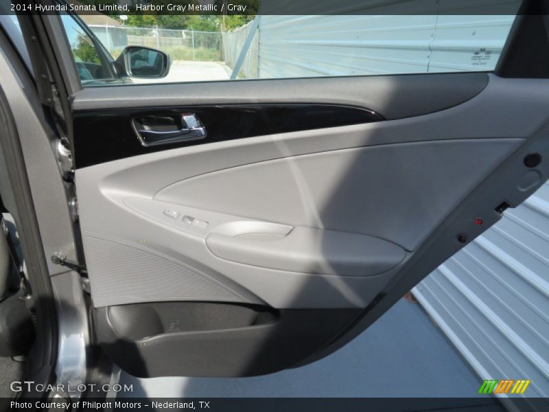 Harbor Gray Metallic / Gray 2014 Hyundai Sonata Limited