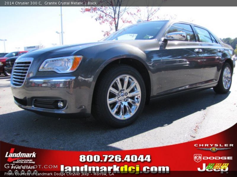 Granite Crystal Metallic / Black 2014 Chrysler 300 C
