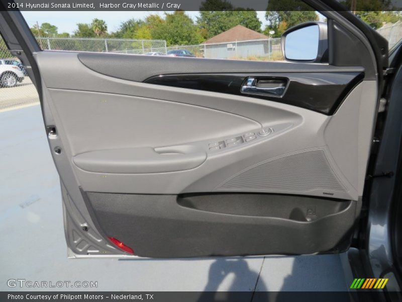 Harbor Gray Metallic / Gray 2014 Hyundai Sonata Limited