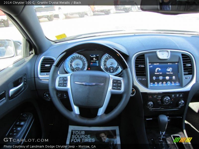 Granite Crystal Metallic / Black 2014 Chrysler 300 C
