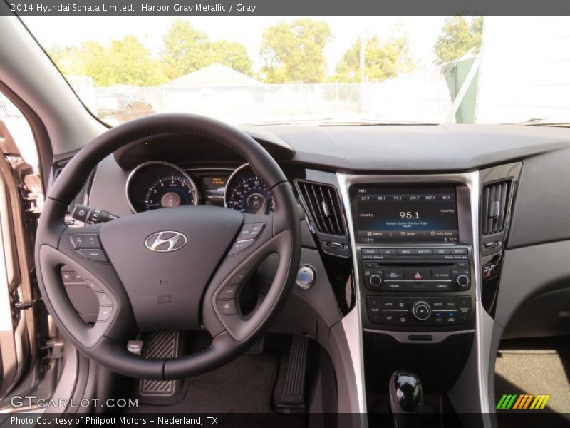Harbor Gray Metallic / Gray 2014 Hyundai Sonata Limited
