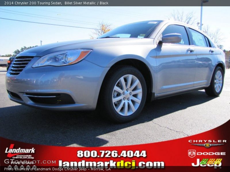 Billet Silver Metallic / Black 2014 Chrysler 200 Touring Sedan