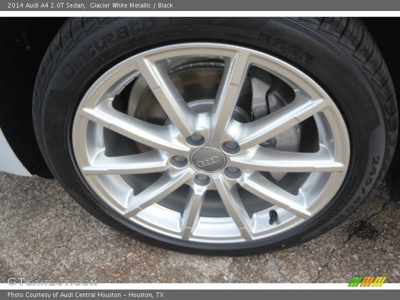 Glacier White Metallic / Black 2014 Audi A4 2.0T Sedan