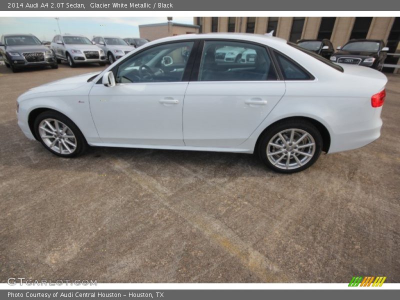 Glacier White Metallic / Black 2014 Audi A4 2.0T Sedan