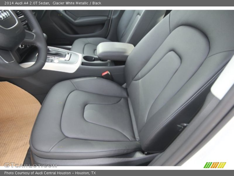 Glacier White Metallic / Black 2014 Audi A4 2.0T Sedan