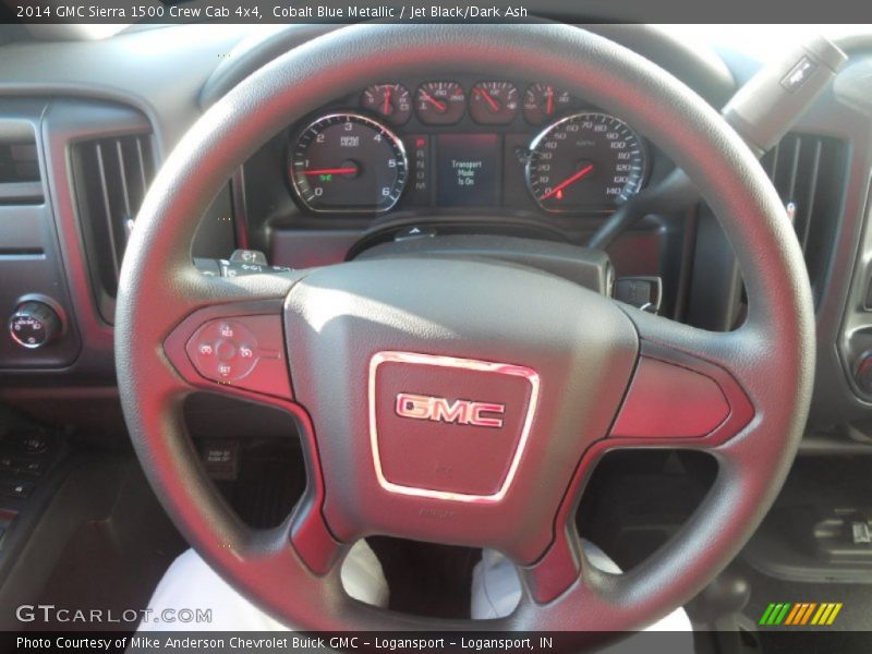 Cobalt Blue Metallic / Jet Black/Dark Ash 2014 GMC Sierra 1500 Crew Cab 4x4