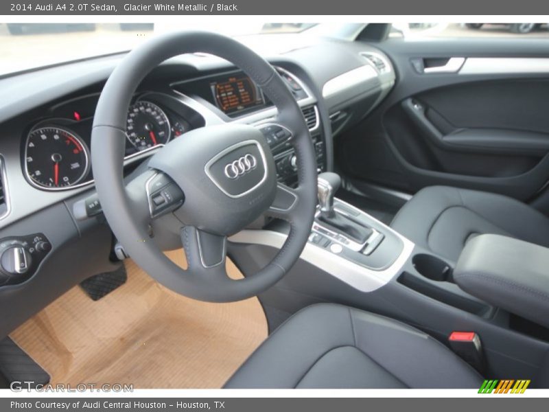 Glacier White Metallic / Black 2014 Audi A4 2.0T Sedan